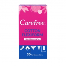 Carefree<sup>®</sup> Cotton Flexiform Sem Fragrância